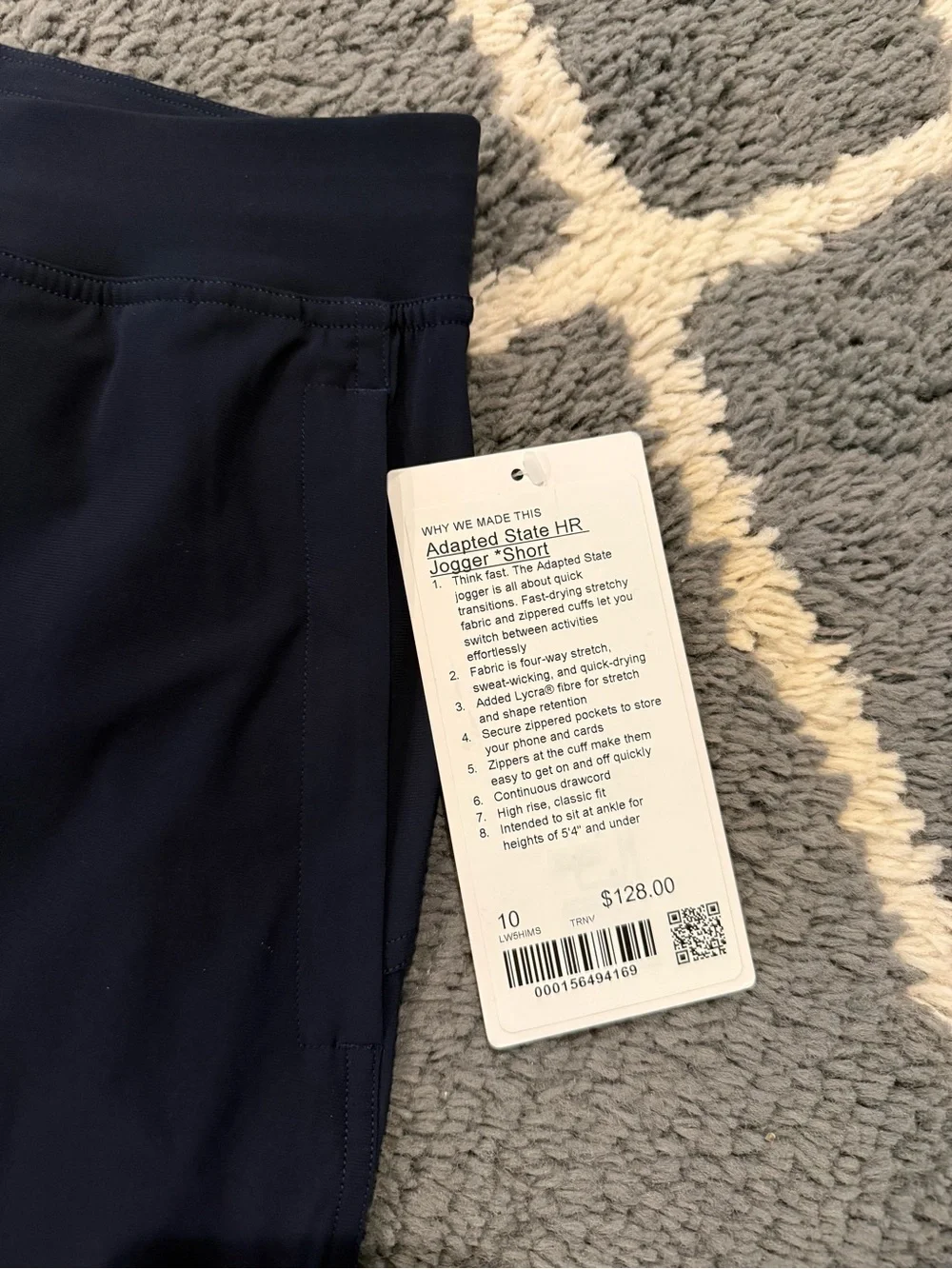 Lululemon Adapted State HR Jogger Navy - Short - NWT